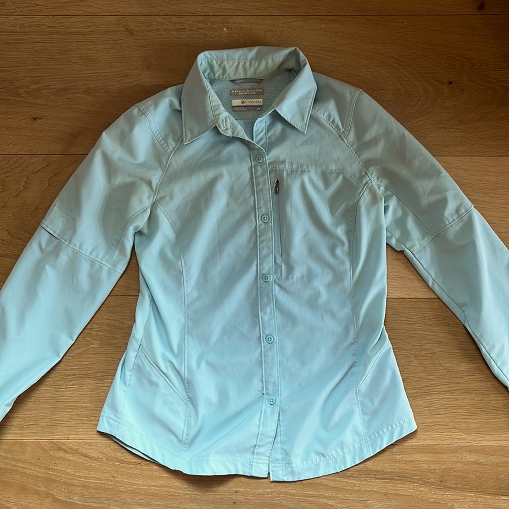 Columbia Omnishade Womens Outdoor Vented Button Up